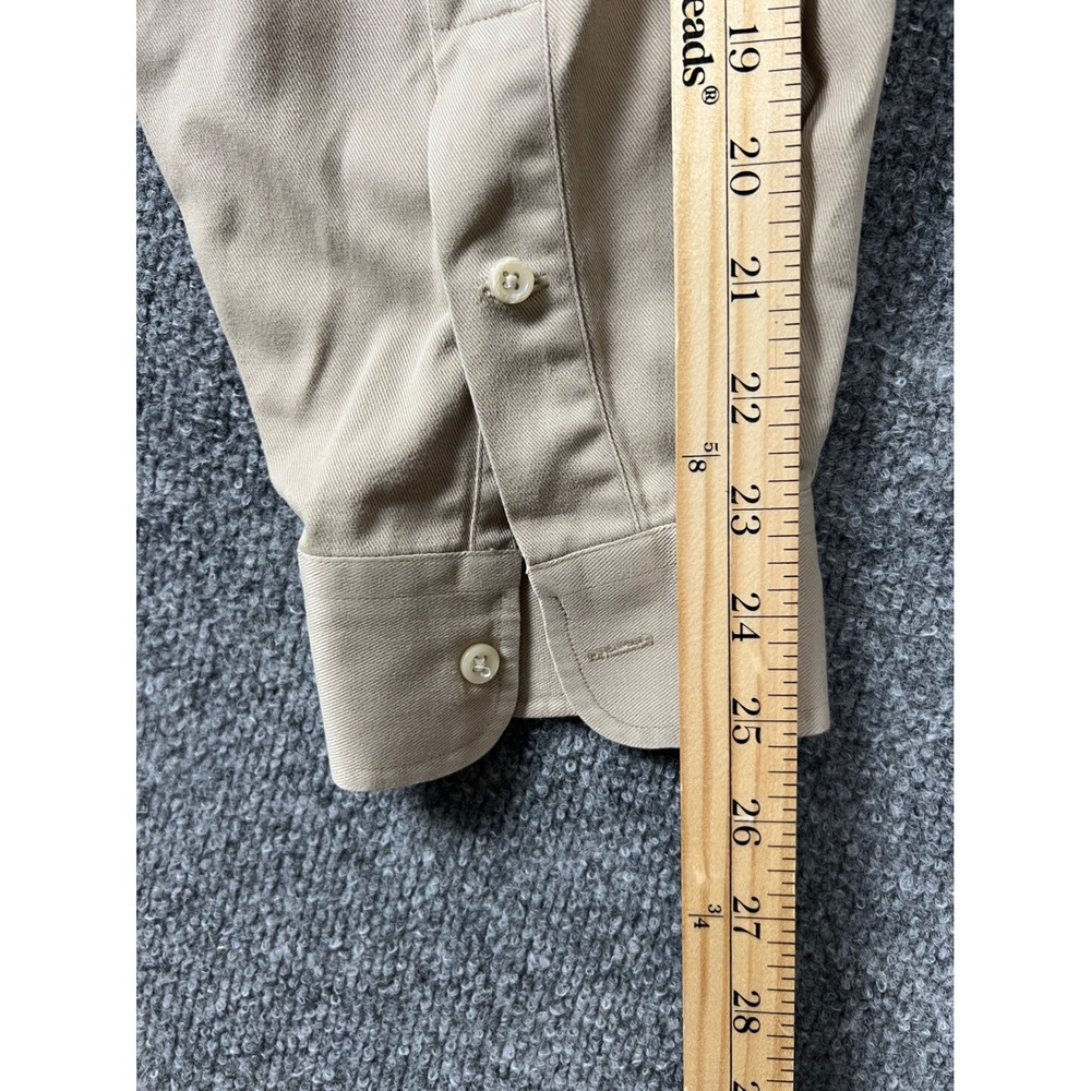 Ralph Lauren Shirt Mens XL Beige Tan Blake Cotton Long Sleeve Button Down Preppy - Picture 7 of 7